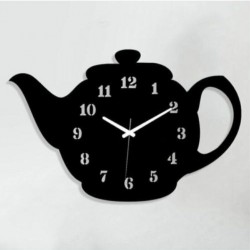 ediyelik Ahşap Demlik Tasarımlı Dekoratif Mutfak Duvar Saati