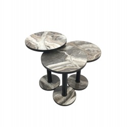 Ecowood Zigon Sehpa 3'lü Ahşap Efes